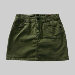 Girls army green skirt